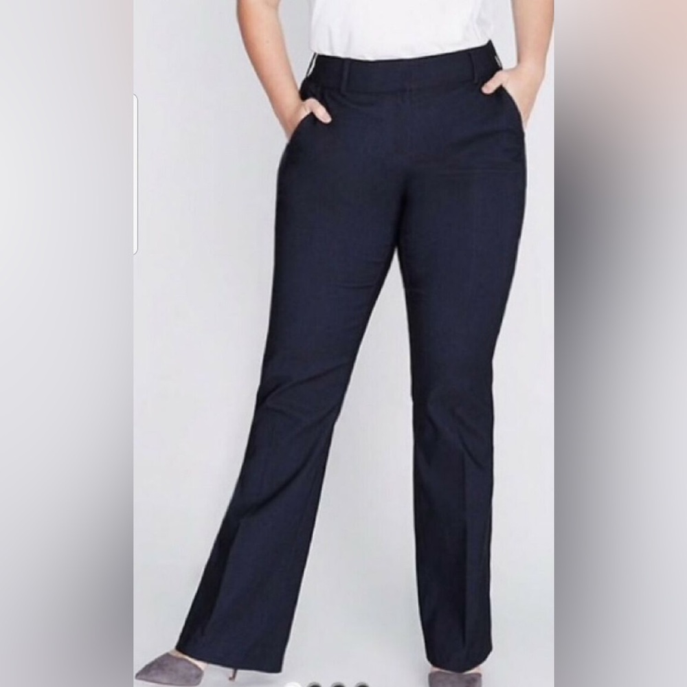 NWT Lane Bryant The Lena Trousers Womens 14 Curvy Fit Dress Pants